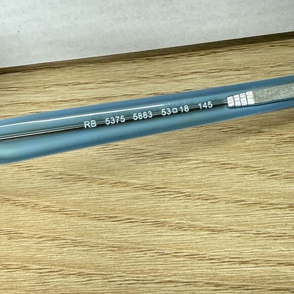 Ray Ban Eyeglasses Tortoise FRAMES ONLY NO LENSES RB 5375 5883, 53-18-145 Brown - Picture 7 of 13